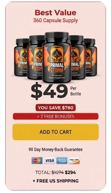 Primal Storm- 6 Bottle